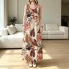 Women's Sleeveless Lightweight Maxi Dress Beach Vacation Poolside Casual Dress,Stylish Versatile Resort Wear