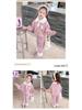 2025 New Style Baby Girls' Fleece-Lined Cartoon Outfit - Thickened Autumn/Winter Fashion