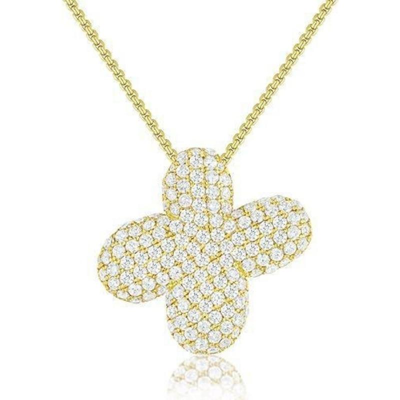 Ladies' Diamond Metal Necklace, Heavy Craftsmanship Premium Design Initial Necklace, Gift for Women, Holiday Present, Party Jewelry.
