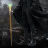 Green Glass Ball Golden Walking Cane Fashion Luxury Stick Cane Stage Cane Decorative  Cosplay and Parties, for Cosplay & Party