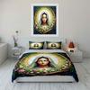 Sacred Religious Artwork Gift Set  Kid'S And Adults' Bedroom Decor, Exquisite Three-Piece Bedding Set Gift