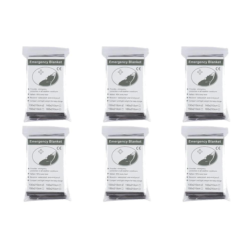 1-10PCS Emergency Windproof Waterproof Foil Thermal Blanket Outdoor Survival First Aid Military Rescue Camping Kit
