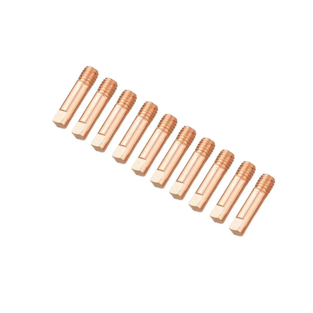 Set mit 10 Kupfer-Kontaktspitzen 0,031 0,8 mm für für MIG-Schweißbrenner Kompatibel mit für 15AK MB15 Schweißbrennern