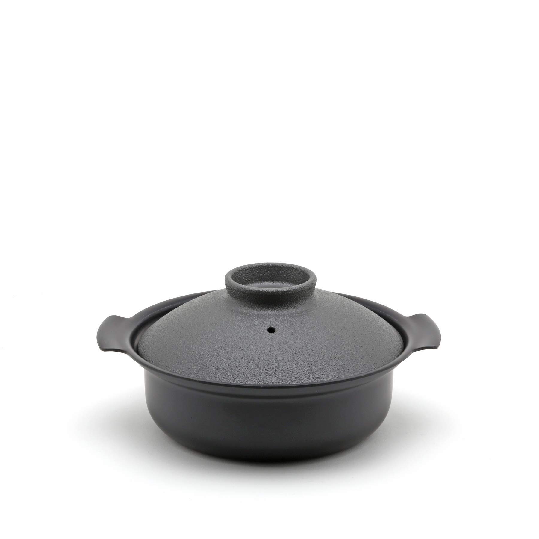 

Miyazaki Seisakusho PRESSENCE Tabletop Pot Gray 18cm Made in Japan Compatible with IH [IH DONABE] 118-06362