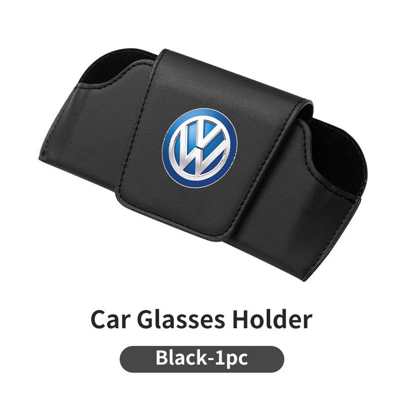 For Volkswagen VW Car Sun Visor Eyeglass Storage Box Glasses Protective Case WW38 Golf 4 5 6 7 GTI Tiguan Passat B5 B6 B7 CC Jetta