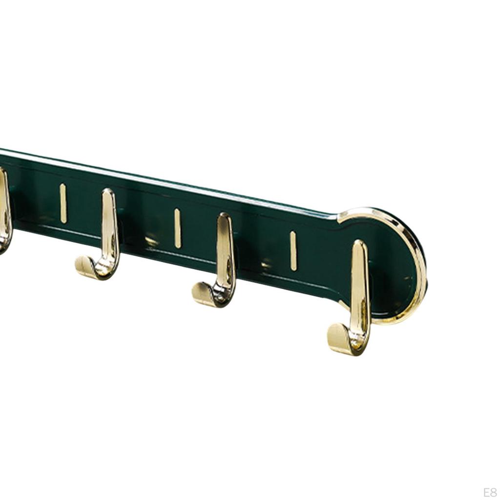 Heavy Duty Coat Hook ,Home Decor with 6 Hooks ,Clothes Hanger ,Multipurpose Wall Mounted Key Holder