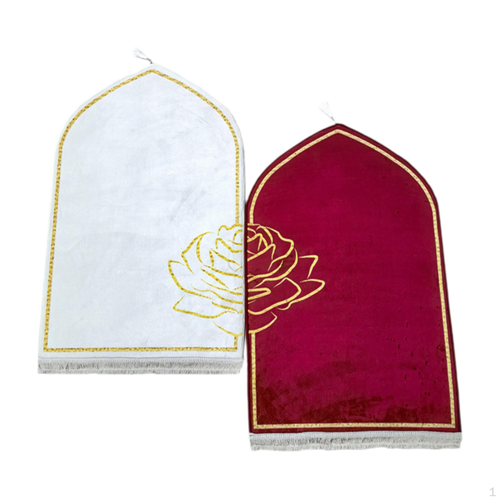 

Prayer Rugs Couples, Mats Muslim Floor Pad Islamic Door Rug Praying Mat for Living Room