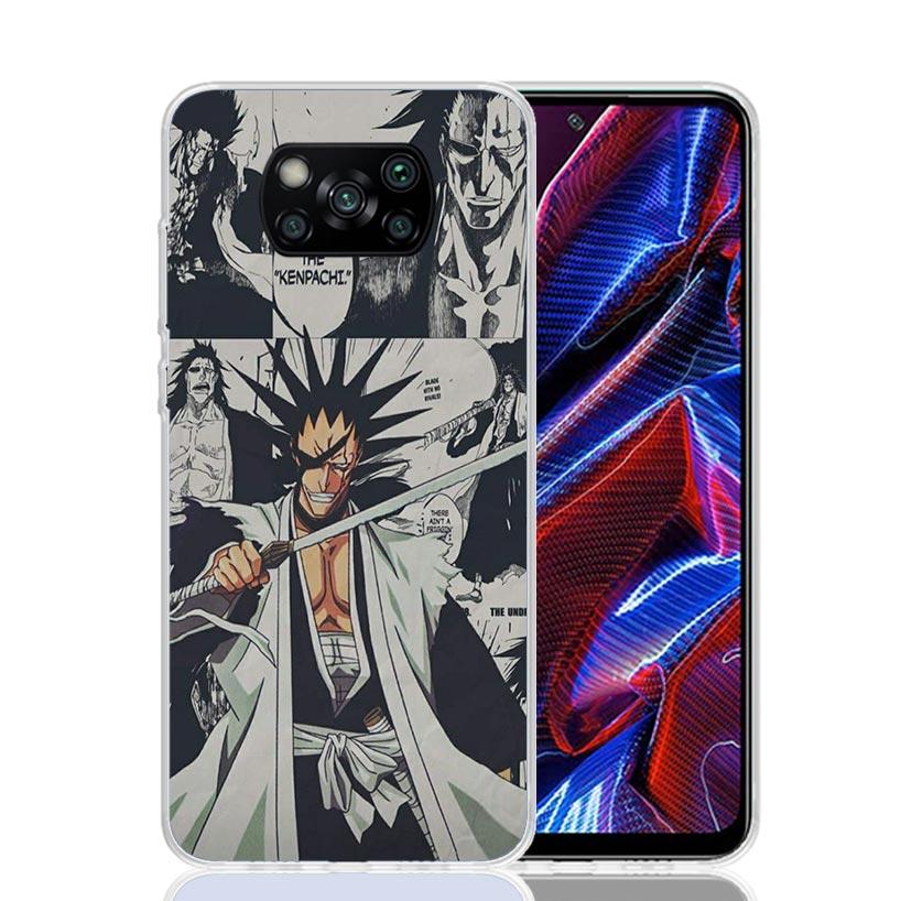 Ichigo Kenpachi Bleach Anime Phone Case For Xiaomi Poco F7 Ultra X7 X6 Pro X5 Redmi 15 15C 13 13C 12 12C 10 10A 10C 9 9A 9C 9T S