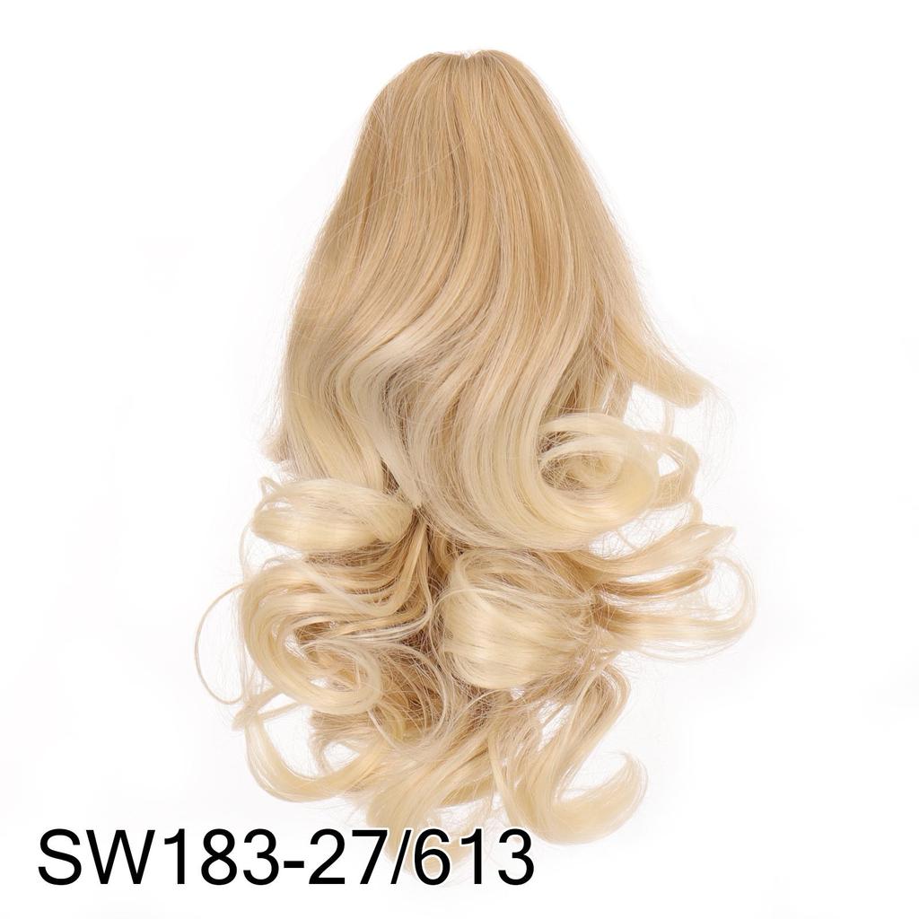 Bybrana Beauty Long Hair Bun Wig PonyTail Matte High Temperature Silk Fiber Claw Clip