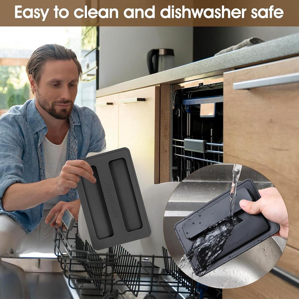 2Pcs Silicone Toaster Cover, 2 Slice Toaster Dust Covers Bread Machines Dustproof Lid Bread Maker Appliance Accessories for Breads Sandwich