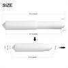 2 Pack White Toilet Paper Holder Spring Loaded Roller Replacement Rod