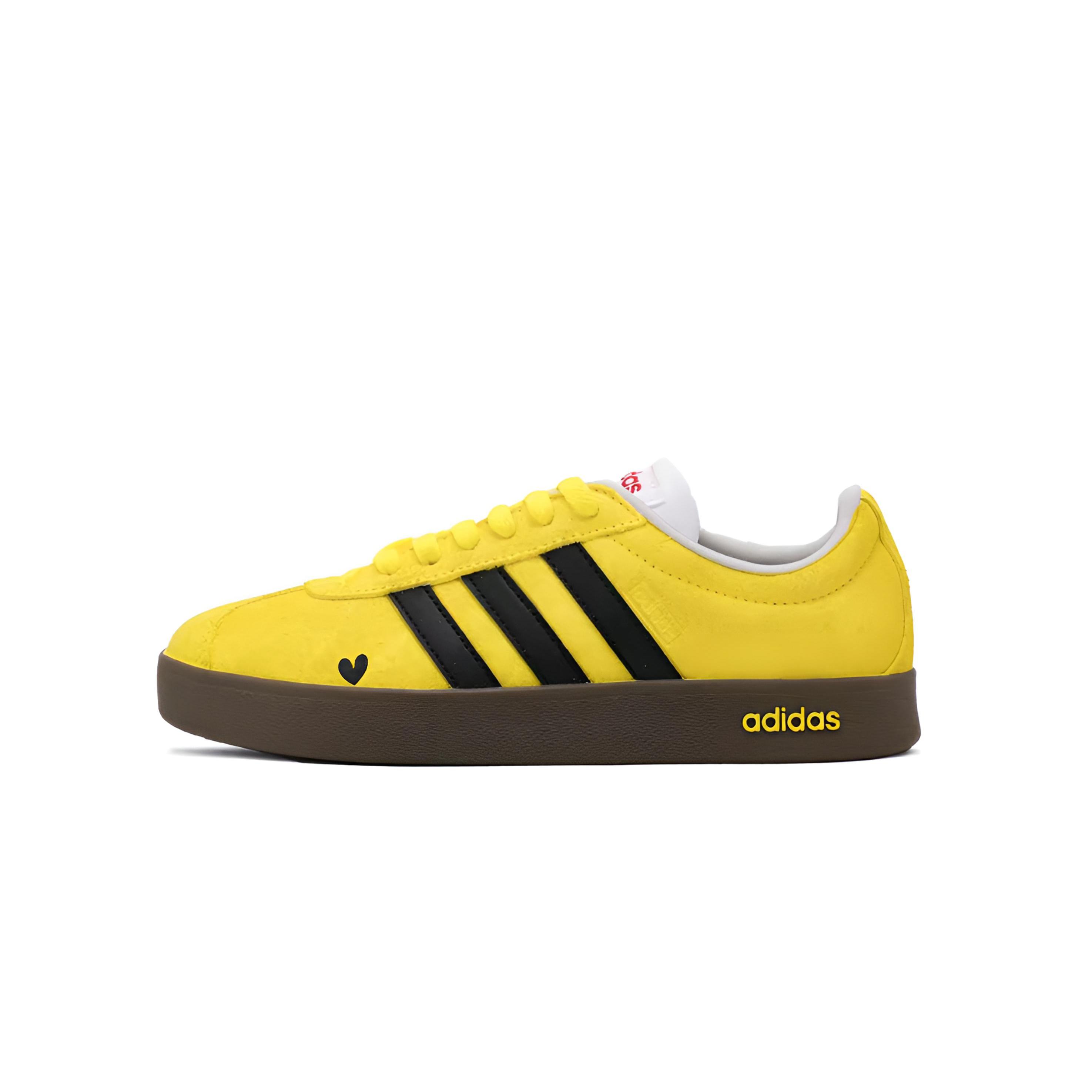 

Adidas VL COURT 2.0 Big Yellow Duck Low top Skateboard Shoes Unisex Yellow Black HQ1802(Team1274-) 37⅓