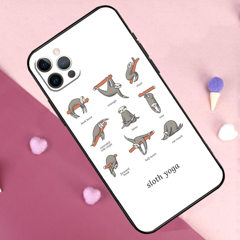 Sloth Animal Cute Phone Case For iPhone 17 Pro Max 17 Air 11 14 15 16 Pro Max Plus 12 13 Mini 16e Back Cover