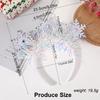 White Snowflake Headband Glittering Rhinestones Women Hair Bands Hair Decors Suitable for Holiday and Winter Gatherings