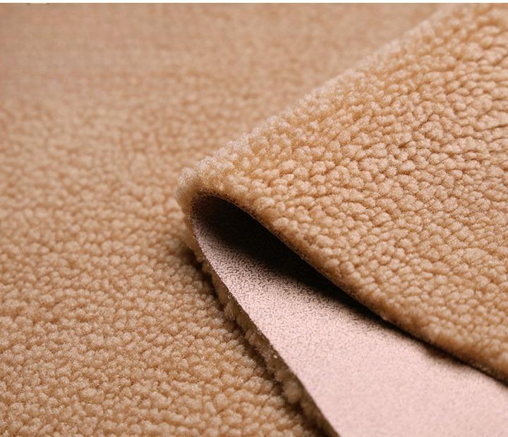 Suede Velvet Composite Lamb Wool Fabric Winter Thickening Warm for Diy Sewing Clothing  Wholesale Cloth
