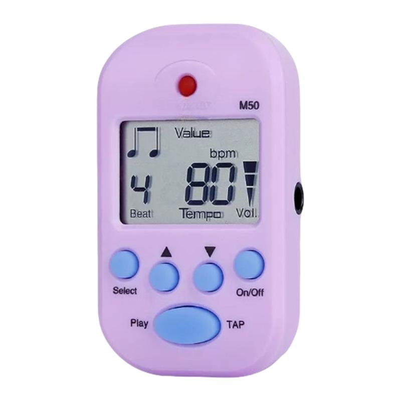 Miniature Metronome LED Screen Countdown Function Digital Electronic Metronome for Beginners and Professionals