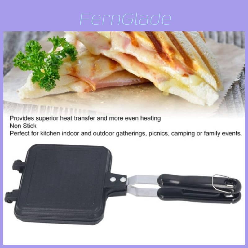 Sandwich Maker Pan With Nonstick Aluminum Griddle For Breakfast And Snack Preparation
