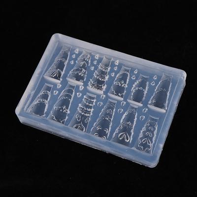 Moule Acrylique 3D Gâteau Crème Jupe Nœud Ruban Décorations Nail Art Design DIY Modèle Moule Silicone Nail Art Pour Charms Ongles