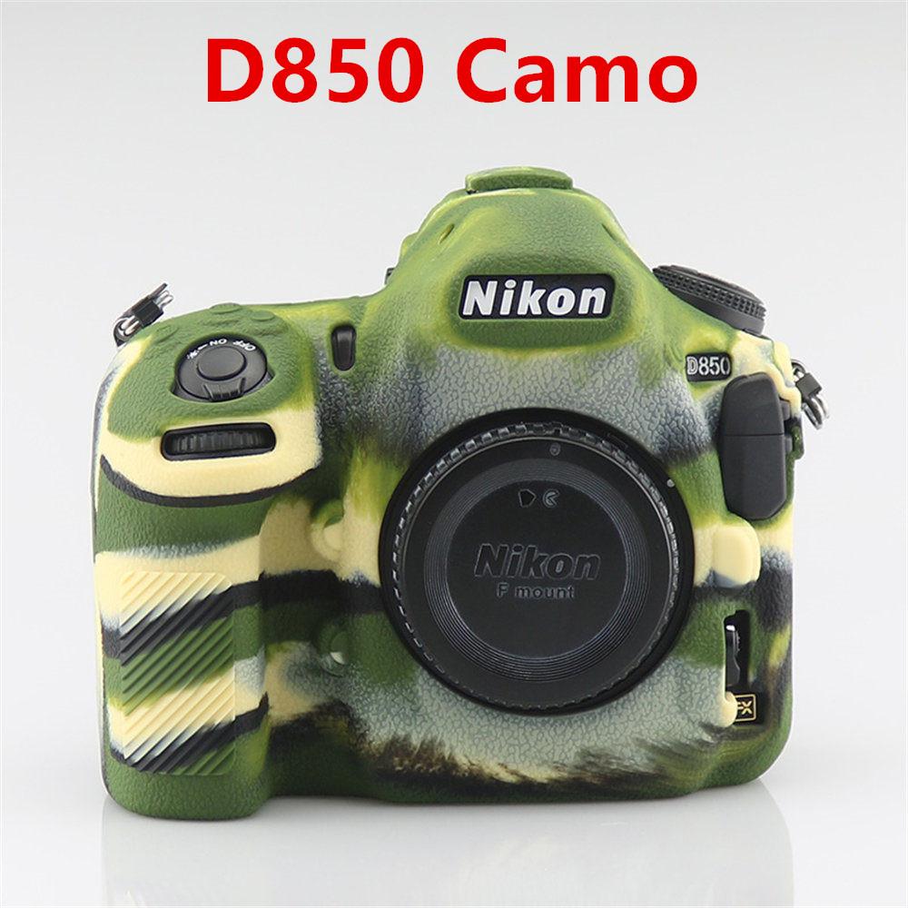 Litchi Pattern Soft Silicone Armor Camera Body Case For Nikon D780 D850 D7100 D7200 Rubber Cover Skin