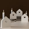 Hollow Love House Candle Holder Silicone Mold Diy Aromatherapy Plaster Candle Holder Decoration Mold