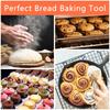 7Pcs Sourdough Starter Accessories Kit with Cloth Cap Silicone Spatula Date Band and Temperature Paper Sourdough Starter Jar