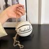 Network Red Personality Fun Pink Ins Versatile Chain Football Basketball Shoulder Bag