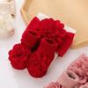 3Pcs/Set New Lace Flower Baby Headband Socks Set Elastic Anti Slip Hair Bands Cotton Socks Infant Photogrphy Props