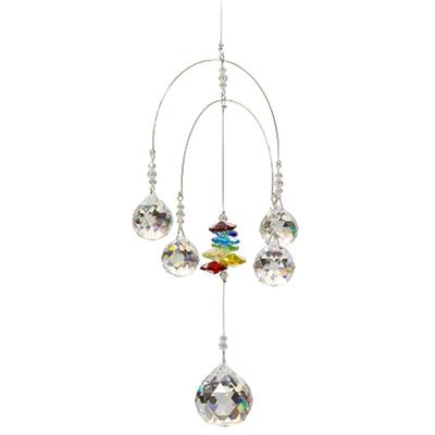 Třpytivý K9 křišťálové sklo křišťálový závěs do auta duhový lapač slunce krásná balkonová zahradní závěsná ozdoba A3