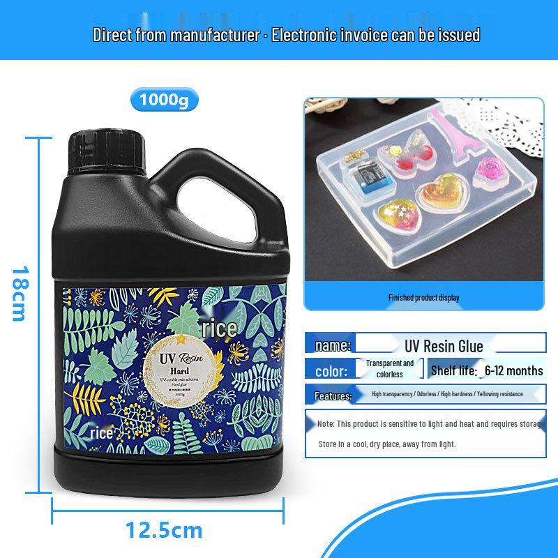 High Transparency Quick-Dry UV Resin Glue for DIY Crafts and Dried Flower Sealing