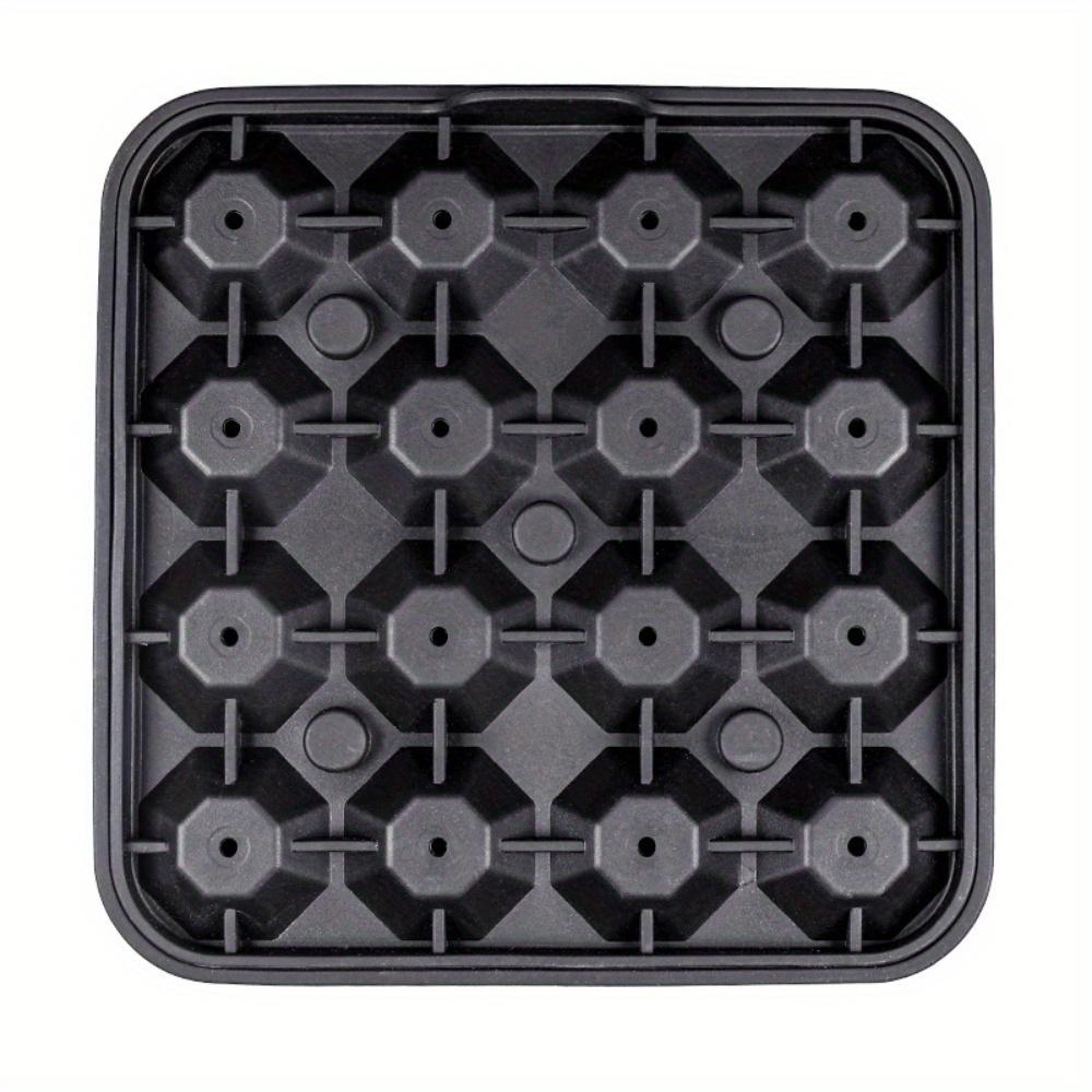 Diamond Ice Cube Tray. 16-cavity hockey mold for whiskey, cocktails & easy release.