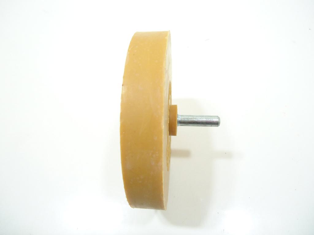 Set of 3 Rubber Tracers, Compatible with Electric Drills and Air Drills, for Removing Vehicle Inspection Stickers, Body Stickers, and Rubber Seals