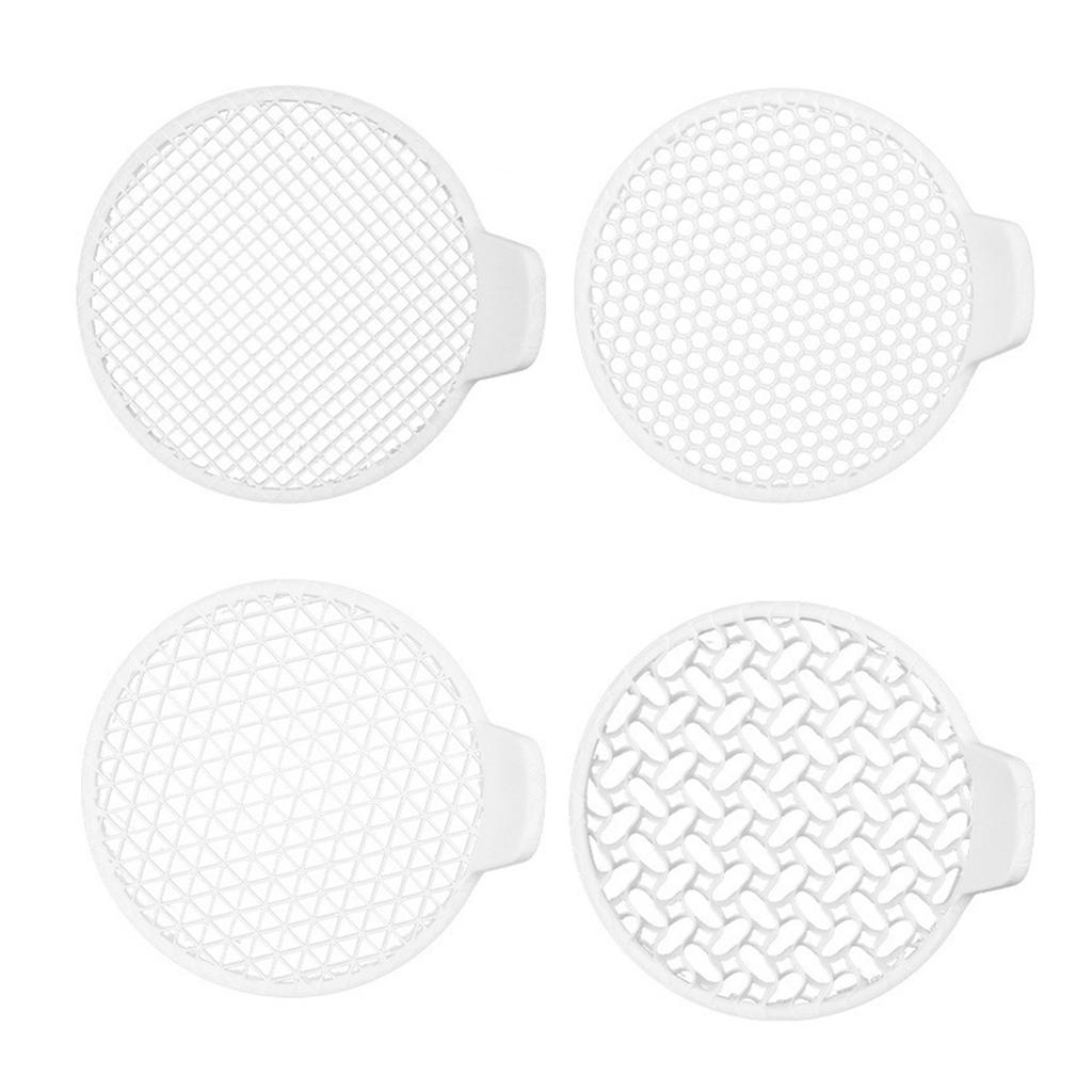 Modern Style 4 Pack Shower Drain Hair Catcher Bathroom Sink Filter NonSlip Design ABS