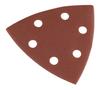 Papiery ścierne delta na rzep 93 x 93 mm, P80, 5 szt., z 6 otworami