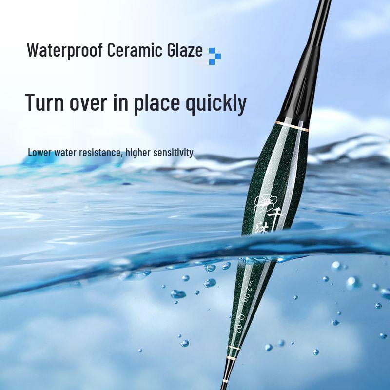 Dual-Use High Brightness Blue Luminous Float for Day and Night Fishing - High Sensitivity for Crucian Carp and Carp