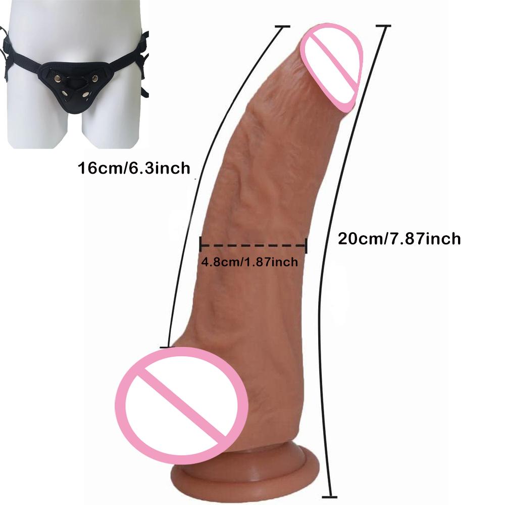 Huge Thick Realistic Dildo Big Penis Double Penetration Anal Plug Vagina Masturbator Fake Dick Adult Sex Toy for Women Sexuales