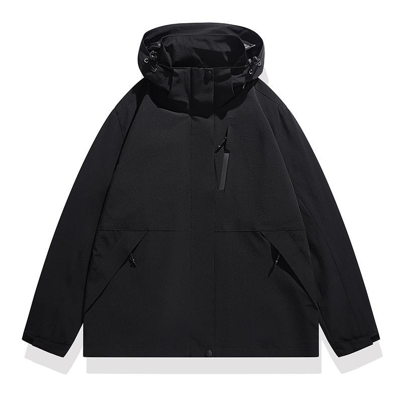 Куртка 3-в-1, Весенне-осенняя мужская и женская трехзащитная куртка с капюшоном для пары S
