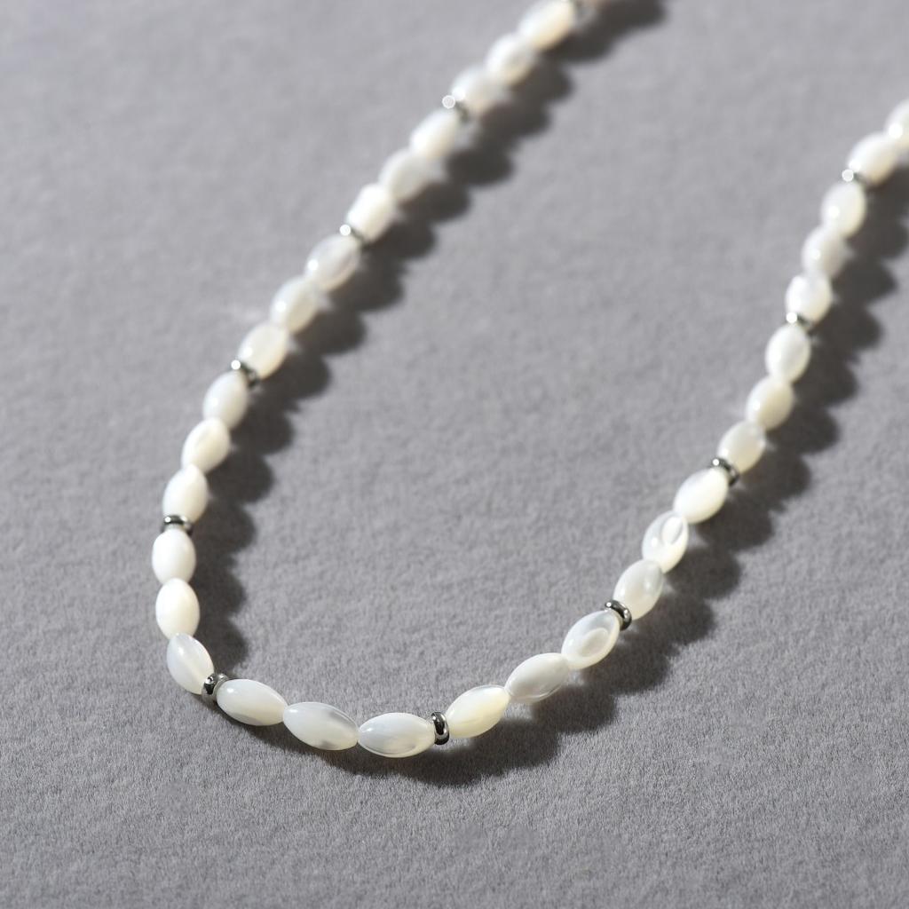 Simple And Fashionable Commute Must Enter Irregular Design Horseshoe Luo Beaded Collarbone Chain Temperament Versatile Necklace