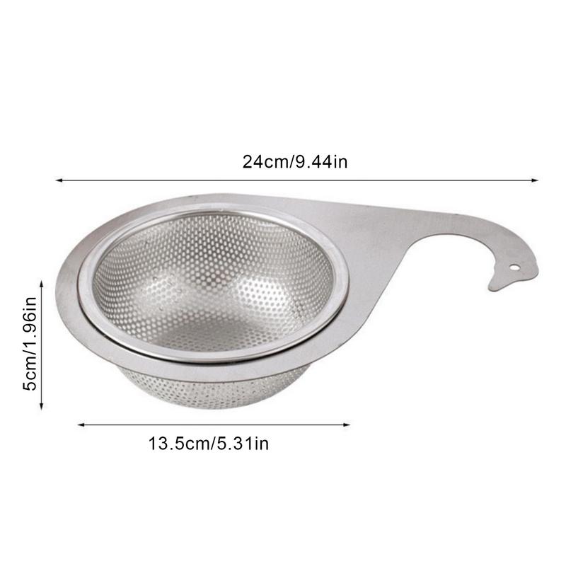 Stainless Steel Swan Sink Filter Basket Kitchen Sink Dedicated Swan Filter Basket Hanging Drain Rack Kitchen Supplies