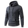 Fashion Winter Autumn Men's Casual Hoodie Big Pocket Solid Color Hooded Sweatshirt Sweatshirts Pullover Fleece Streetwear