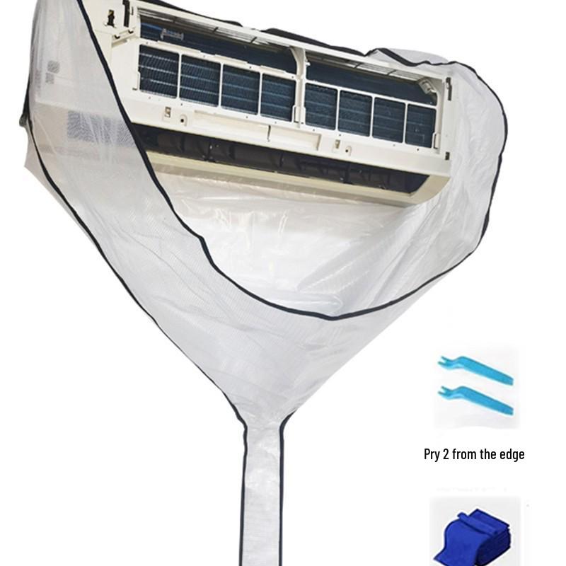Wall-Mounted Air Conditioner Cleaning Bag, 1-3 HP Universal Waterproof Dustproof Cover.
