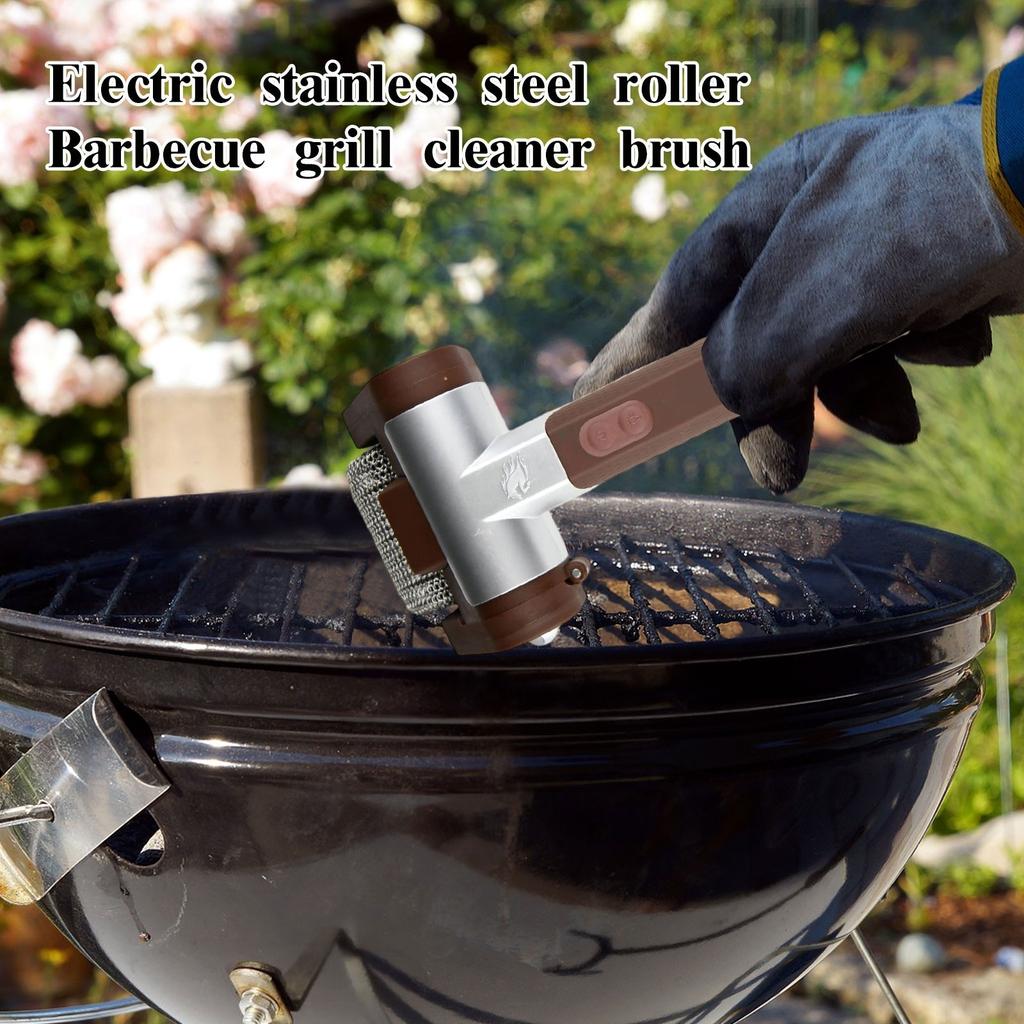 Elektrische Edelstahl-Rollgrill-Reinigungsbürste, Haushaltsreinigungswerkzeuge