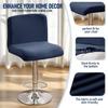 Solid Color Low Back Chair Cover  for Hotel Restaurant Bar Counter Kitchen