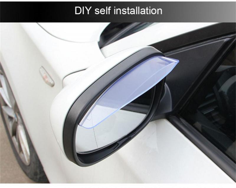 2Pcs/Set Car Rearview Mirror Rain-proof Glass, Reverse Mirror, Mirror, Reverse Mirror, Rain Shield, General-purpose Rain Eyebrow