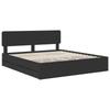 Bed Frame with Drawers Black 180 x 200 cm Particleboard