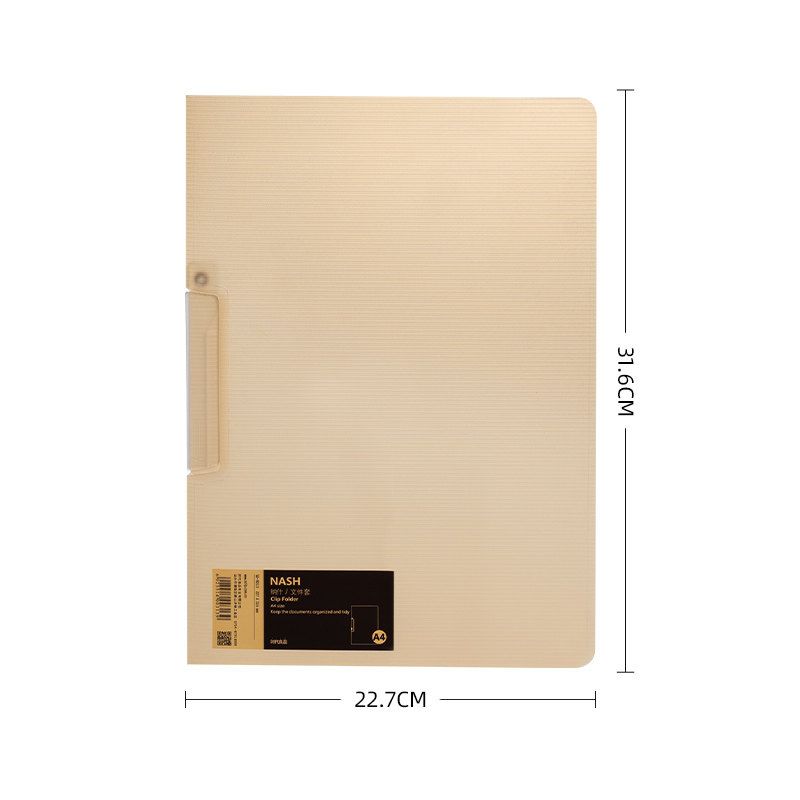 

Contract Clip Folder Bar File Folder Ticket Clips File Binder Base Plate Plate Holder Bill File Clip Material Storage Organize Fantastic Buggy Bag Khaki Translucent-Single Pack