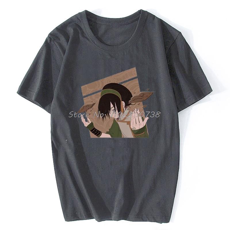 Funny Avatar The Last Airbender T Shirt Men Short Sleeves Cotton T-shirt Casual The Legend of Aang Tee Tops Fashion Anime Tshirt