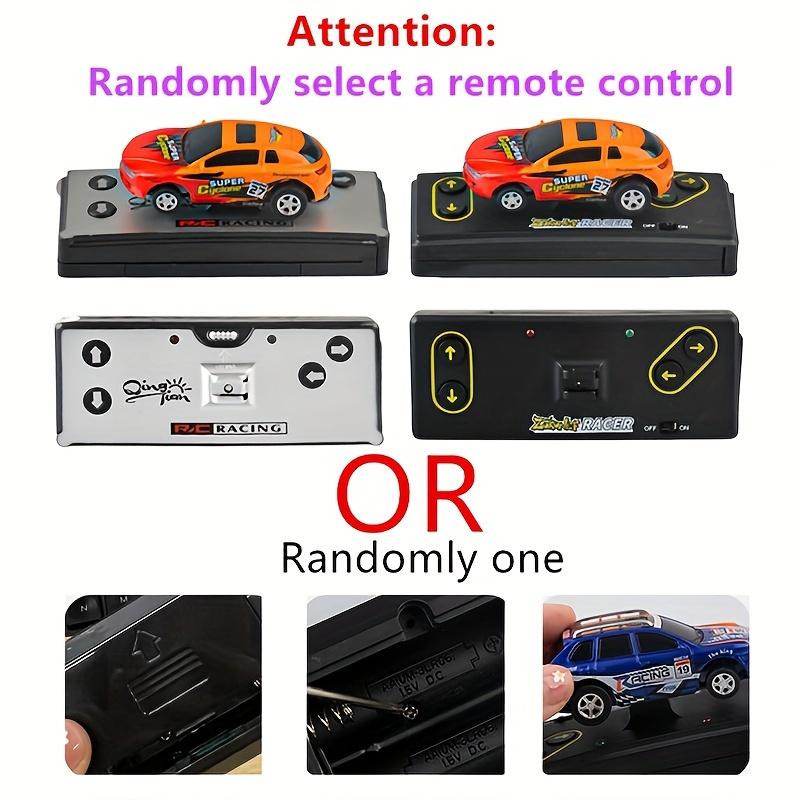Mini Elektrikli RC Araba Kola Kutusu Hız Radyo Uzaktan Kumandalı Mikro Yarış Arabası LED Işıklı Araba Oyuncakları Erkek Kız Çocukları İçin Hediyeler