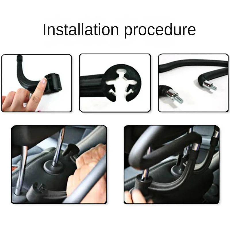 Car Coat Hanger Headrest Mount Clothes Holder Rack Universal Fit Auto Seat Back Organizer Travel Accessory Seat Coat Rack Hanger