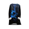 Women's Fashionable Printed Round Neck Long Sleeved Plush Warm Pullover Top