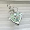Korean Instagram Style Cute Cartoon  Love Portable Mirror Bag Pendant Makeup Portable Keychain Gift For Girlfriend